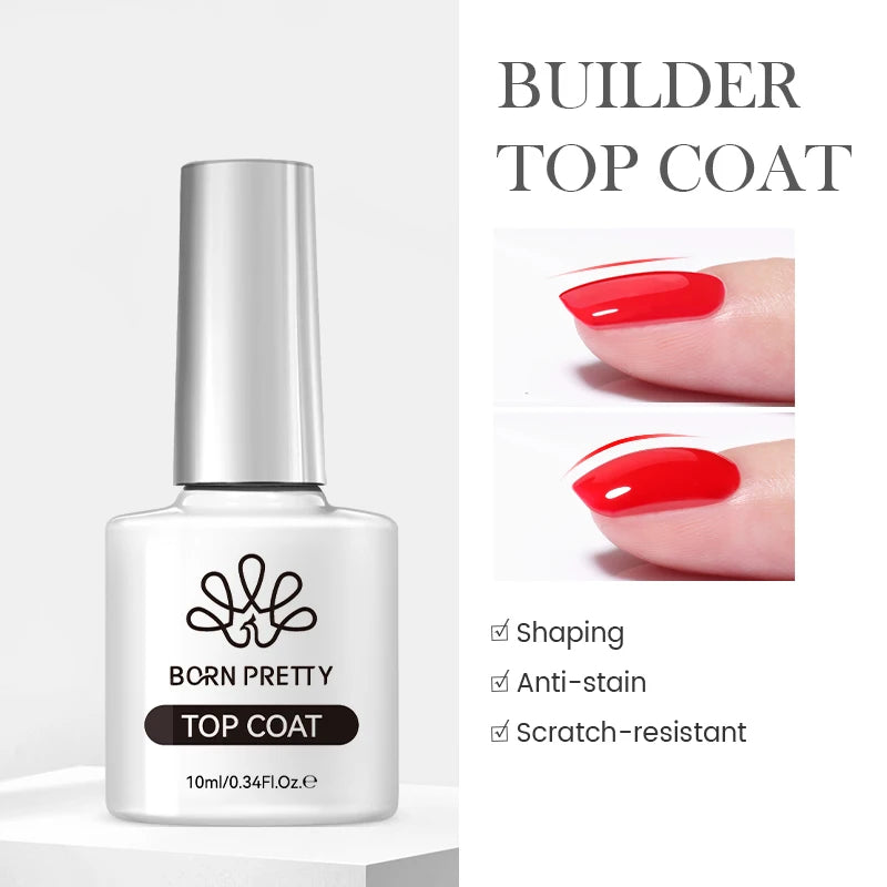 BORN PRETTY 10ml Sliver Carat Mirage Reflective Glitter Gel Nail Polish Sparkling Ultra Shine Soak Off UV Nail Art Gel Varnish