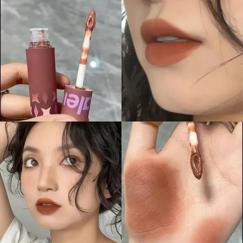 Kaleidos Velvet Matte Lip Stick Lip Cream Matte Finish Nude Colours Lip Tint Waterproof Lipgloss Long Lasting Vegan Makeup
