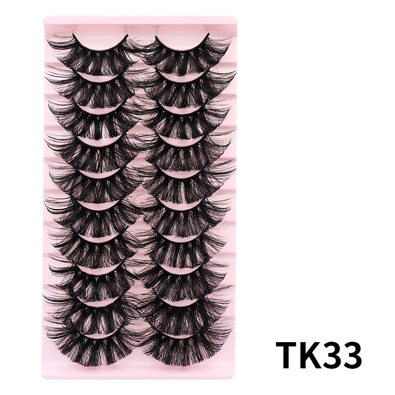 Russian Strip Lashes Makeup Lashes 25mm 3D Mink Volume Fluffy Natural False Eyelashes Thick Dramatic Mink Eyelashes Wholesale