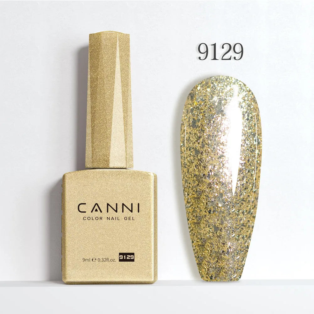 CANNI Hema Free Nail Gel Polish Fall Color Collection Semi Permanent Diamong Long Wear Top Coat Red Gorgeous JellyNude Color 9ml