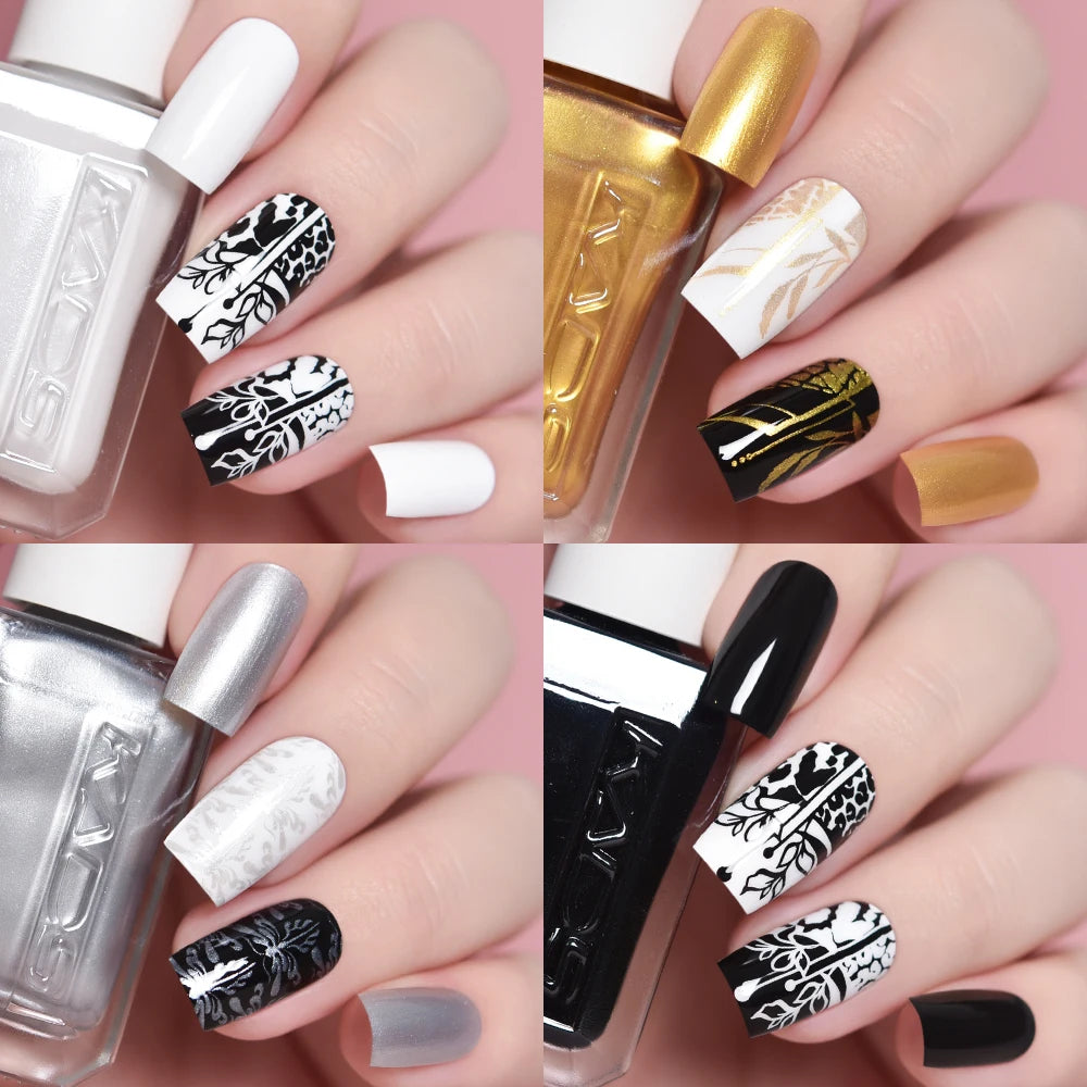 KADS Professional 11ml 24 Colors Nail Stamping Polish Gold Silver Nails Art Varnish for Stamping Plate DIY Nail Printing Polish