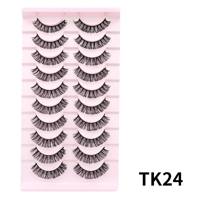 Russian Strip Lashes Makeup Lashes 25mm 3D Mink Volume Fluffy Natural False Eyelashes Thick Dramatic Mink Eyelashes Wholesale