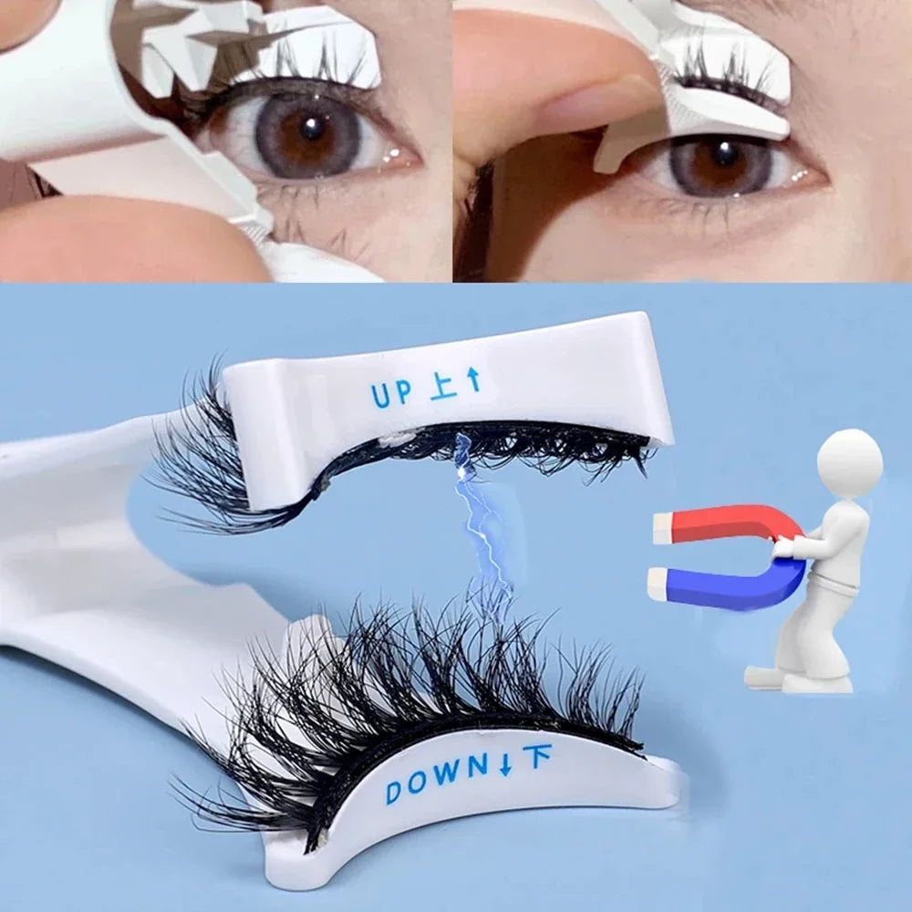 Professional Magnetic Eyelashes Extension Applicator False Eyelashes Tweezer Curler Clip Clamp Makeup 3D Mink Eyelashes Tweezer