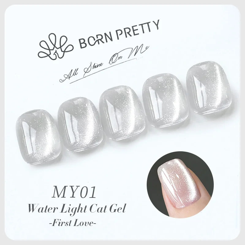 BORN PRETTY 10ml Fruit Purple Grape Cat Magnetic Gel Nail Polish 2025 New Whitening Guava Glass Beads Varnish Nail Supplies