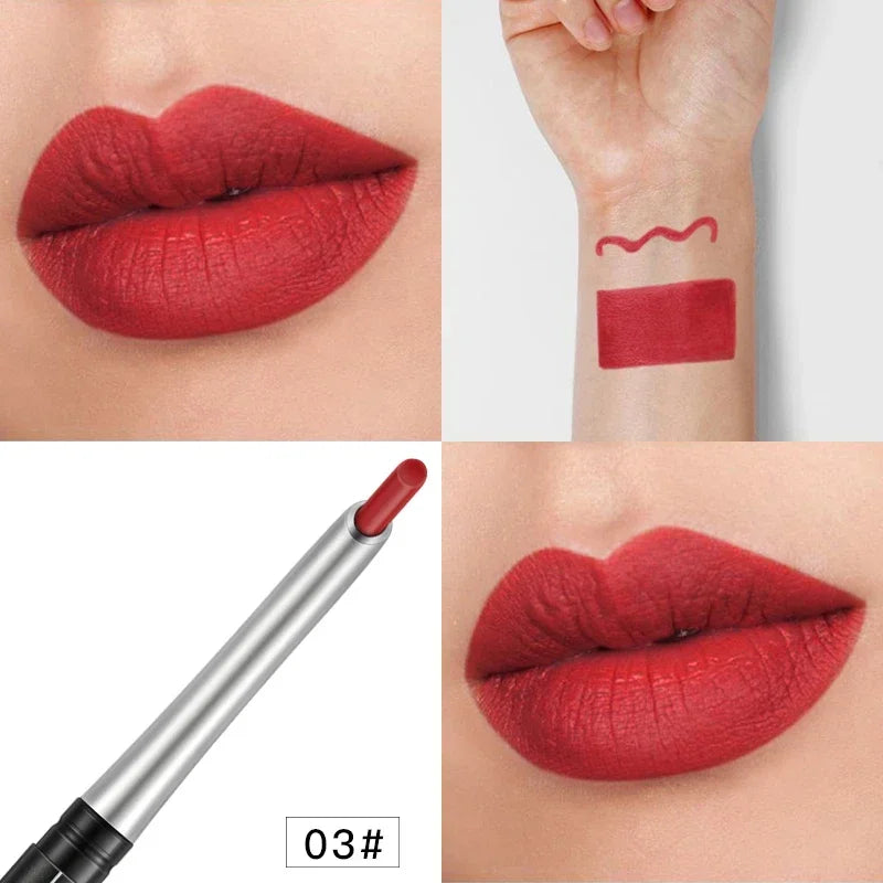17Colors Portable Matte Pencil Lipstick Natural Long-lasting Waterproof Moisturizing Pen Lip Liner Makeup For Women