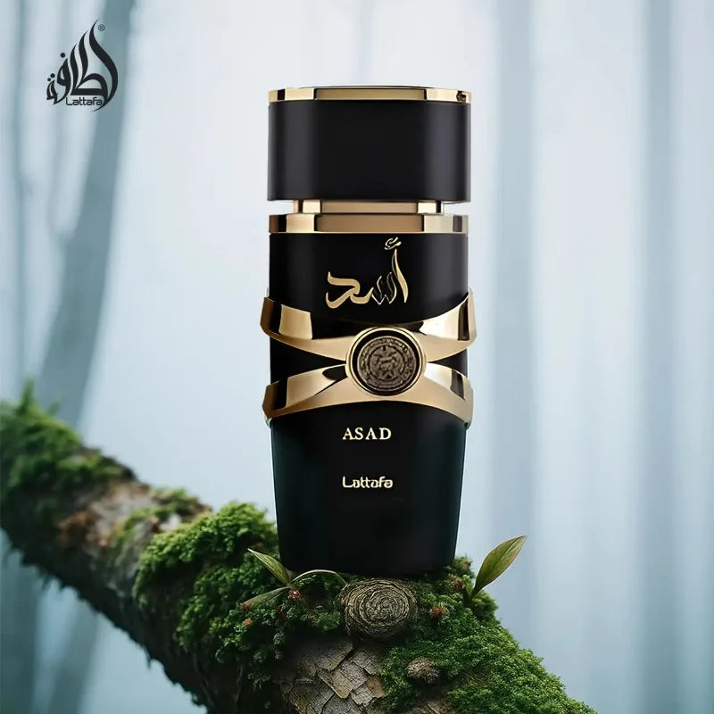 Lattafa Perfumes Asad Unisex Eau De Parfum Spray 3.4 Ounce Cologne Persistence Arabian women's perfume Pheromone long-lasting