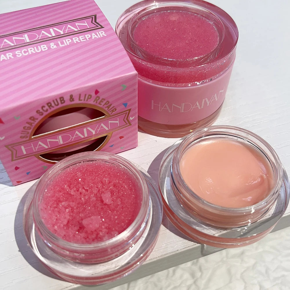 Lip Scrub for Dark Lips Pink Lips Balm Exfoliante Moisturizing Reduce Pigmentation Anti-Cracking Scrub Brighten Massage Cream