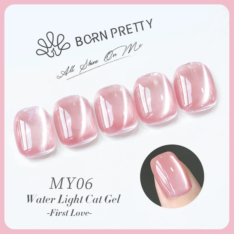 BORN PRETTY 10ml Fruit Purple Grape Cat Magnetic Gel Nail Polish 2025 New Whitening Guava Glass Beads Varnish Nail Supplies