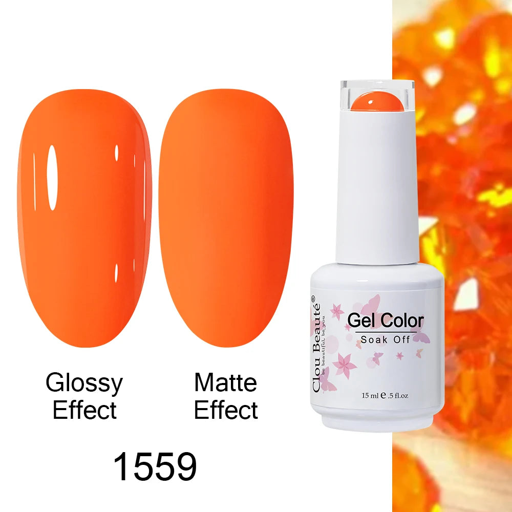 Clou Beaute Royal Blue Color Winter Trendy Semi Permanent Nail Art Manicure Varnishes Gel Nail Polish Hybrid Base Gel Top Coat