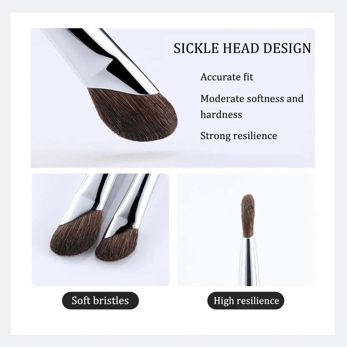 3D Contour Nose Shadow Brush - Angled Eyeliner Wand, Portable travel,Highlighter Makeup Brush,Beginner Professional Makeup Tools