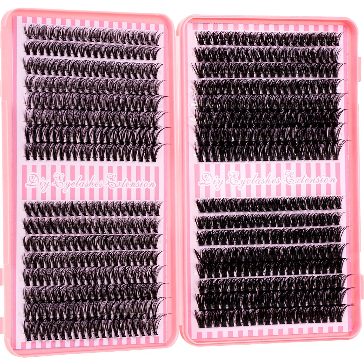 Eyelash Cluster DIY Eyelash Extension Kit with Tweezers Bond and Seal Reusable Single Eyelashes Festival Gift Eye Makeup