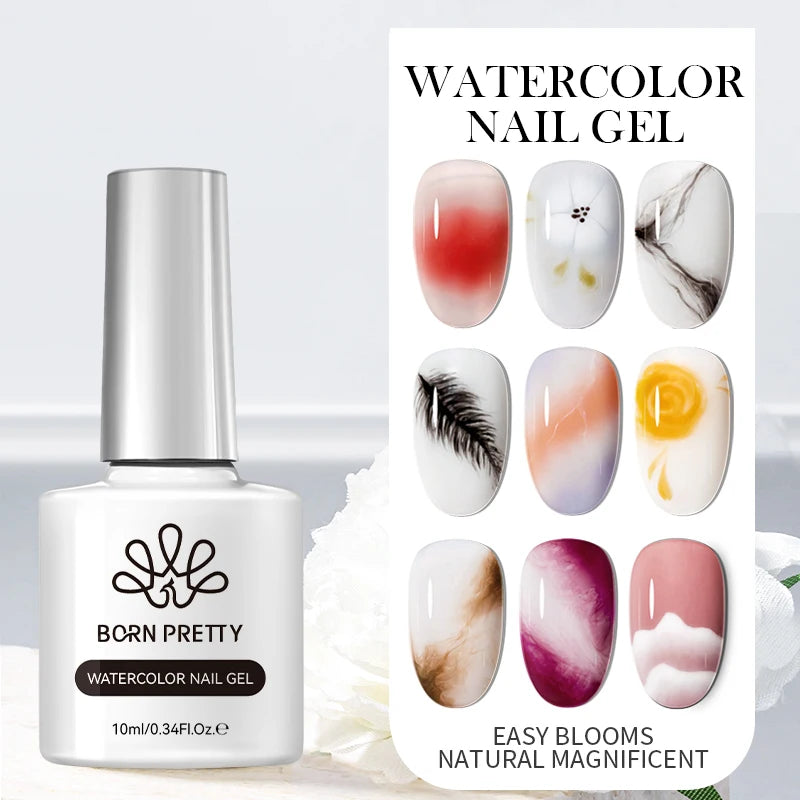 BORN PRETTY 10ml Sliver Carat Mirage Reflective Glitter Gel Nail Polish Sparkling Ultra Shine Soak Off UV Nail Art Gel Varnish