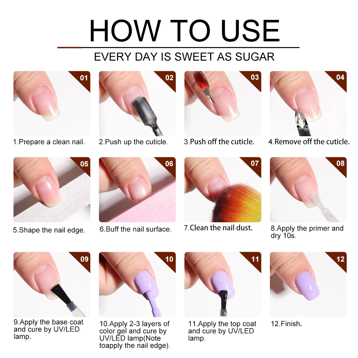 18PCS Gel Nail Polish 8ML Glitter Art Gel Kit with UV Light & Base Top Coat Nail Art Stickers Manicure Salon/Home Tools Supplies