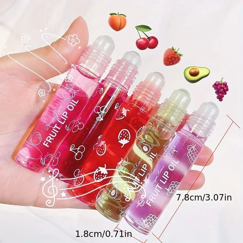 Fresh Fruit Roll-on Lip Oil - Grape Moisturizing Gloss