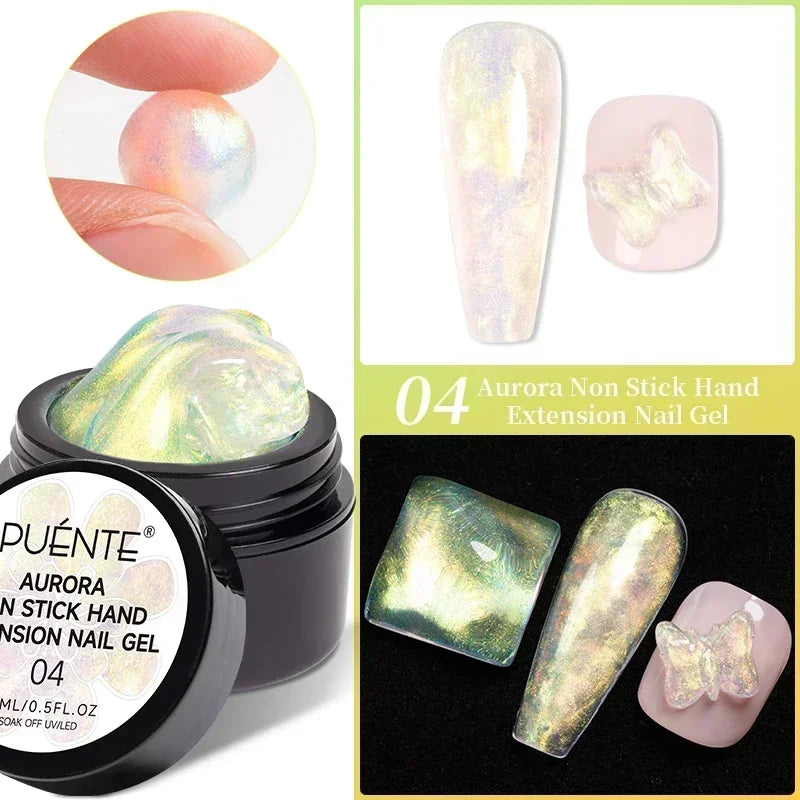 PUENTE Fruit Series Cat Magnetic Gel Nail Polish Summer Green Purple Pink Cat Eye Nail Gel Soak Off UV Semi-Permanent Varnish