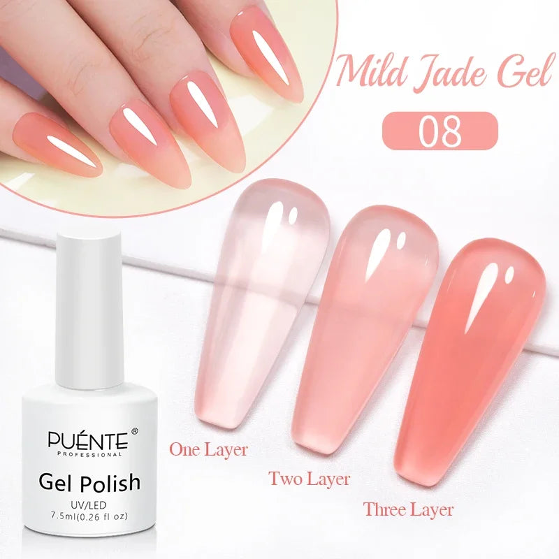 PUENTE 5ml Metallic Painting Liner Gel Polish Bright Mirror Effect Semi-Permanent UV Nail Varnish For Stunning French Nail Art