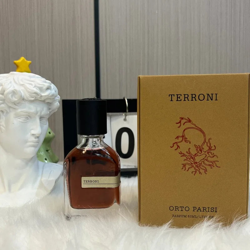 Unisex Long Lasting Oriental Woody Perfume 50ml Elegant Aroma with Warm Amber Soft Musk Earthy Notes Deep Captivating Fragrance