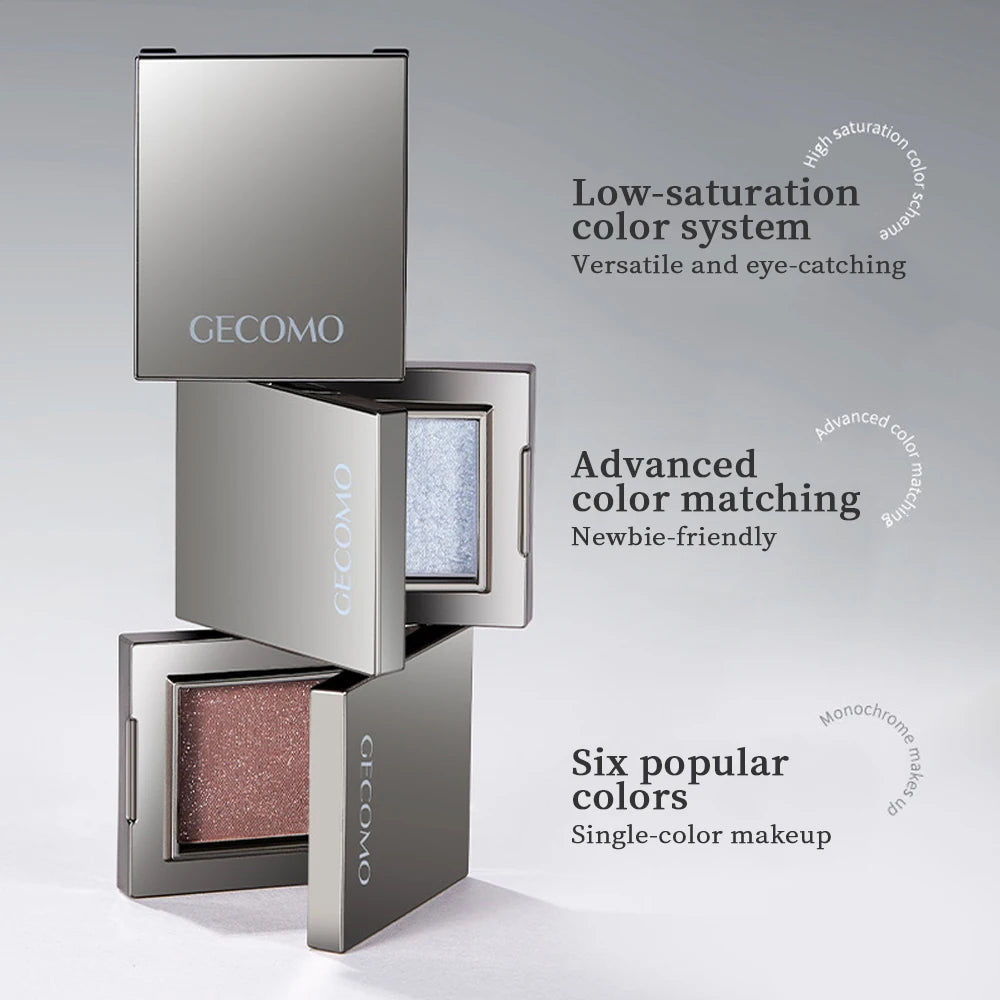 Single Color Eye Shadow Pearlescent Fine Shimmer Long-lasting Makeup Color Delicate Powder Eye Shadow Palette