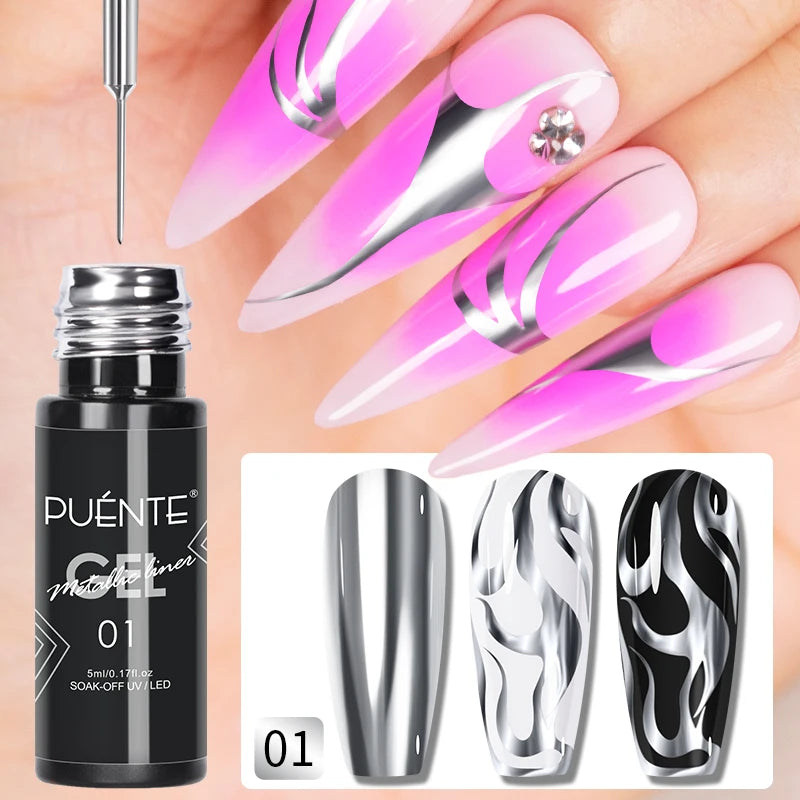 PUENTE Fruit Series Cat Magnetic Gel Nail Polish Summer Green Purple Pink Cat Eye Nail Gel Soak Off UV Semi-Permanent Varnish