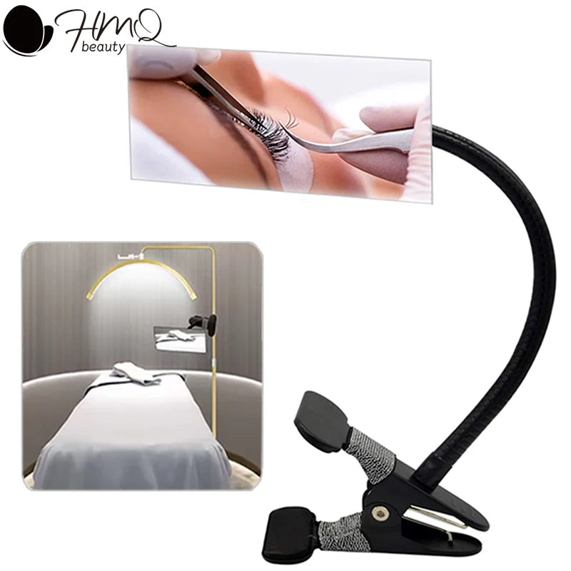 Flexible Clip-on Mirror 360° Rotation Cosmetic Mirror for Grafting Eyelash Extension Lash Lifting Magnify Mirrors Makeup Tools