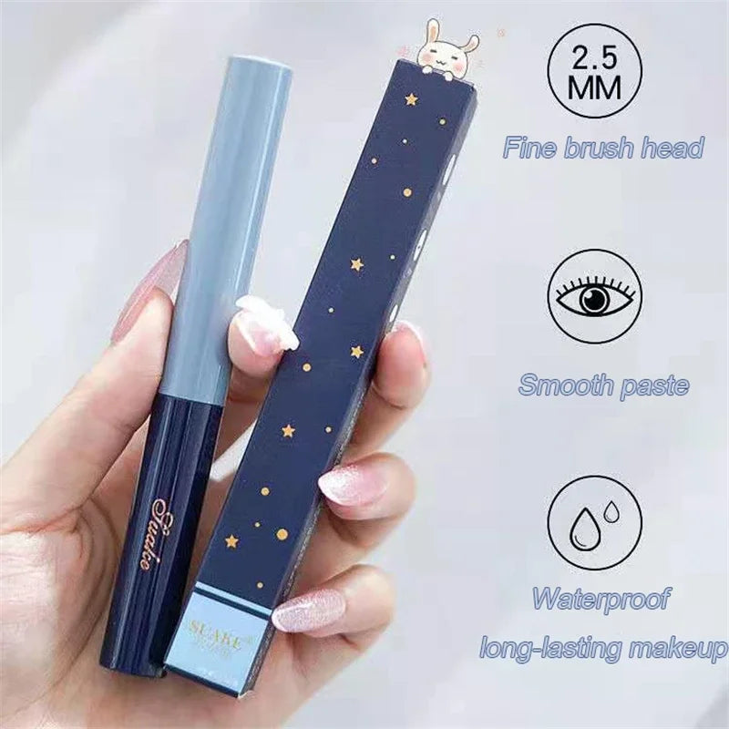Ultra-fine Mascara Curl Thick Lengthening Eyelash Mascara Waterproof Non-smudge Brown Natural Curling Fine Brush Mascara Makeup