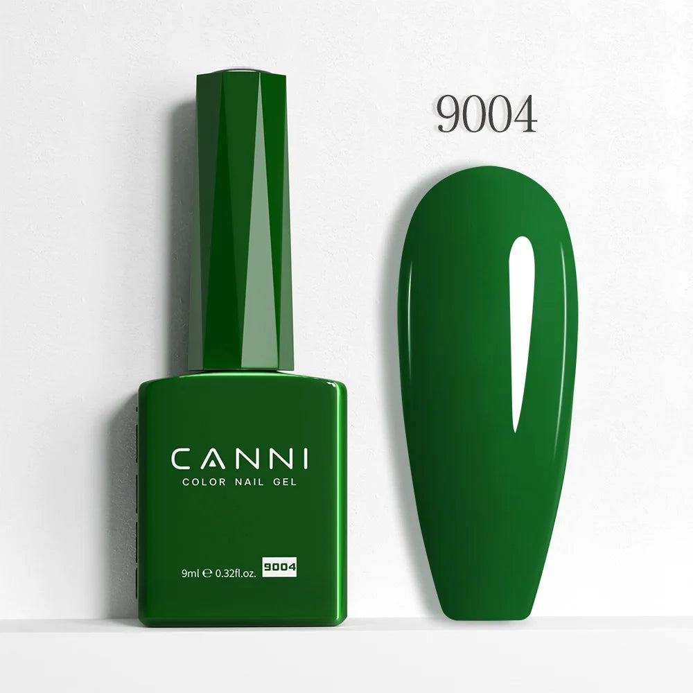 CANNI Hema Free Nail Gel Polish Fall Color Collection Semi Permanent Diamong Long Wear Top Coat Red Gorgeous JellyNude Color 9ml