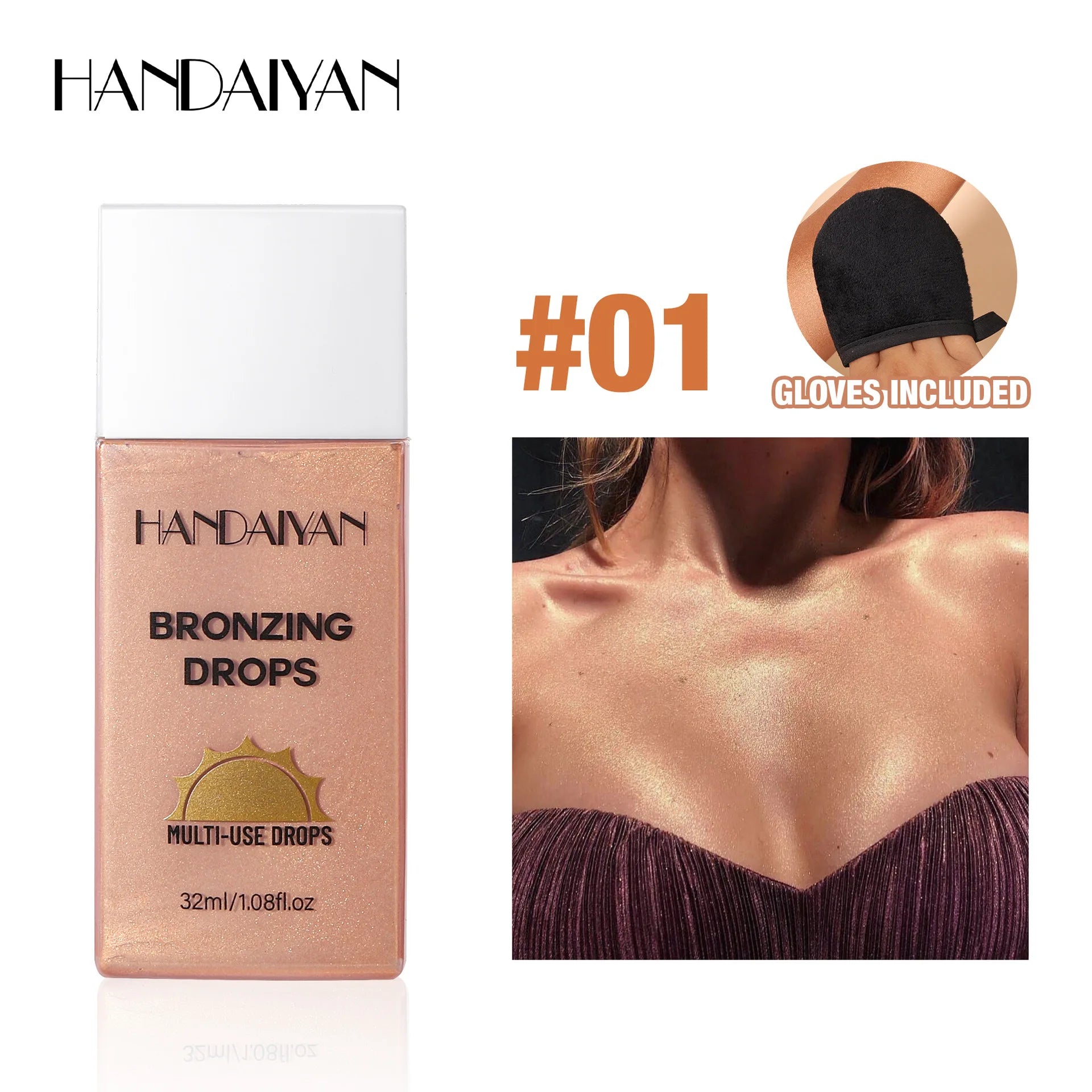 Matte Bronzer Liquid Makeup Waterproof Tanning Cream Body Oil Control Moisturizer Pearlescent Shine For Silky Skin Finish