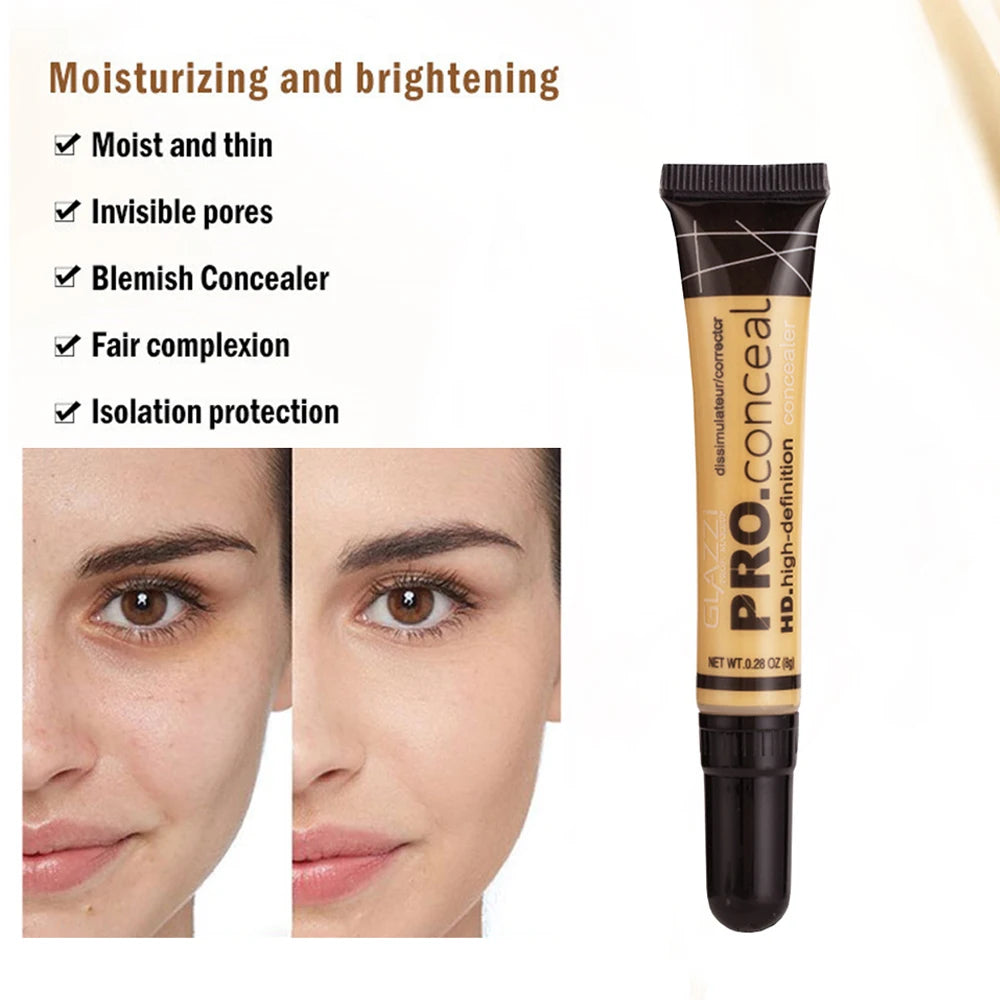 3 Piece Concealer Kit Set - Face Camouflage Cream for Acne Scars, Under Eye Dark Circles, Contouring & Foundation Makeup