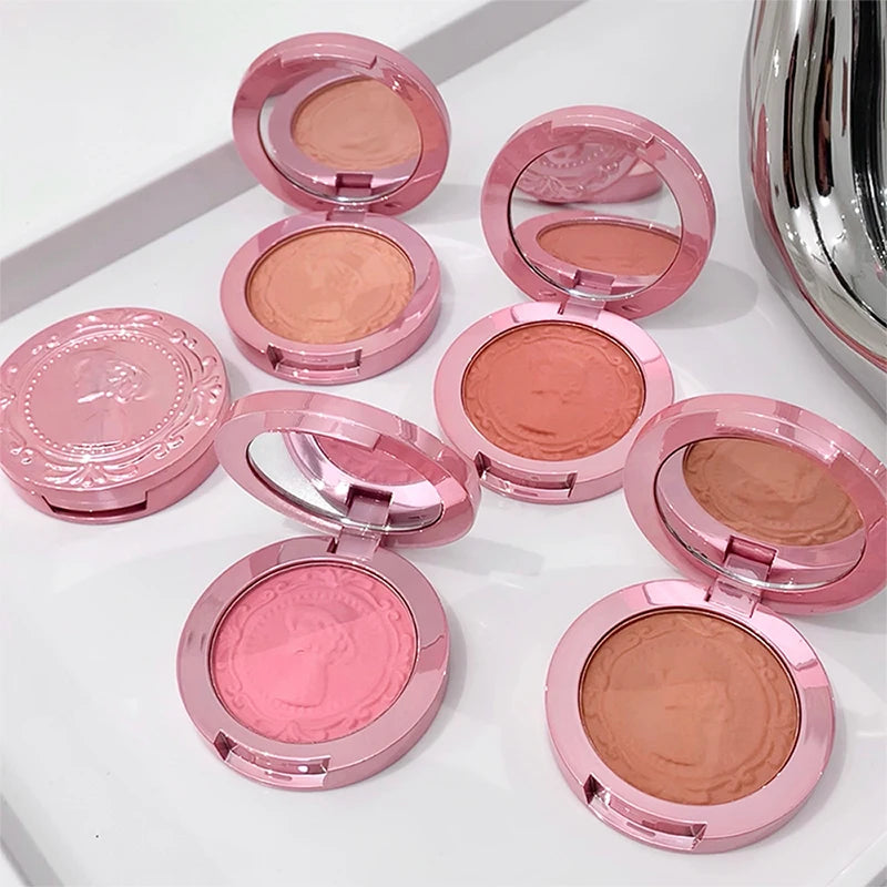 Three dimensional relief mist Color blush natural tender delicate hold makeup low saturation female blush cream