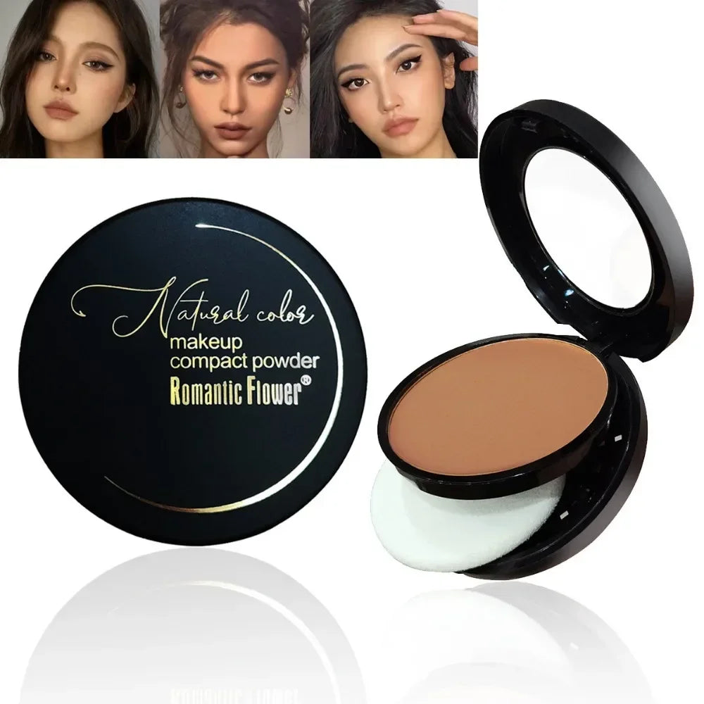 6-color Dark Powder Bronze Powder Dark Skin Foundation Oil Control Concealer Brighten The Face Create 3D Highlight Shadow Makeup