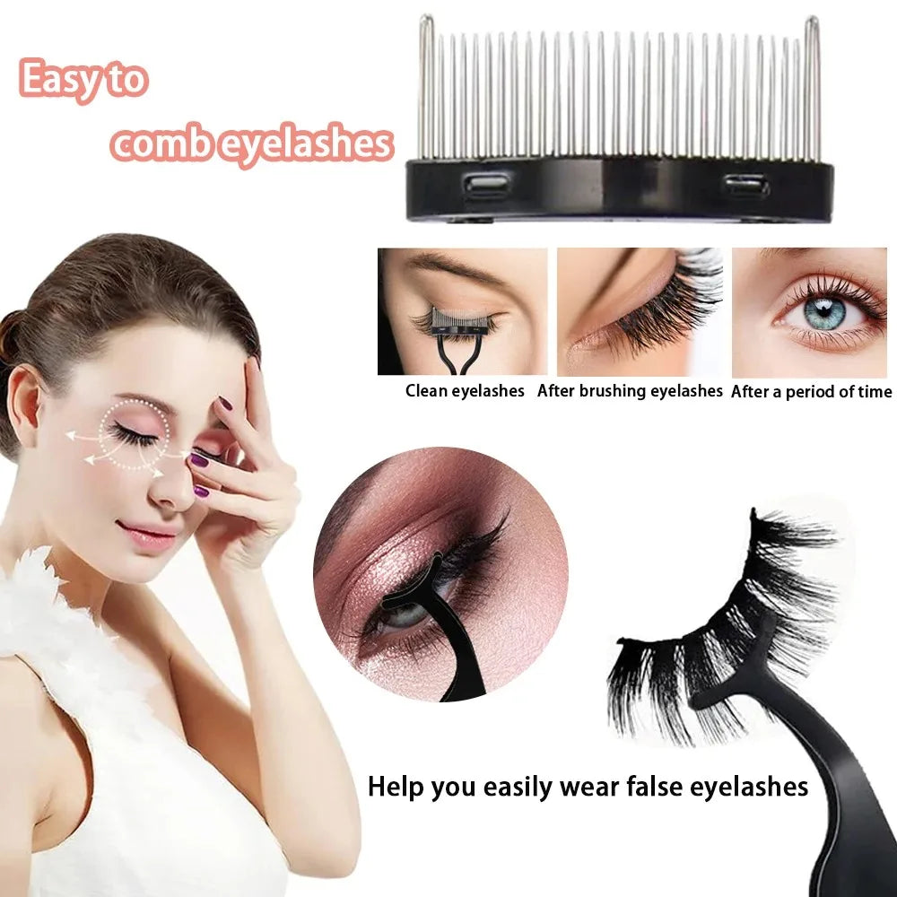 7/16PCS Eyelash Curler Set With 10pcs Replacement Pads For Women Professional Eyelashes Curling Tweezers Clips Lasting Eye Tool