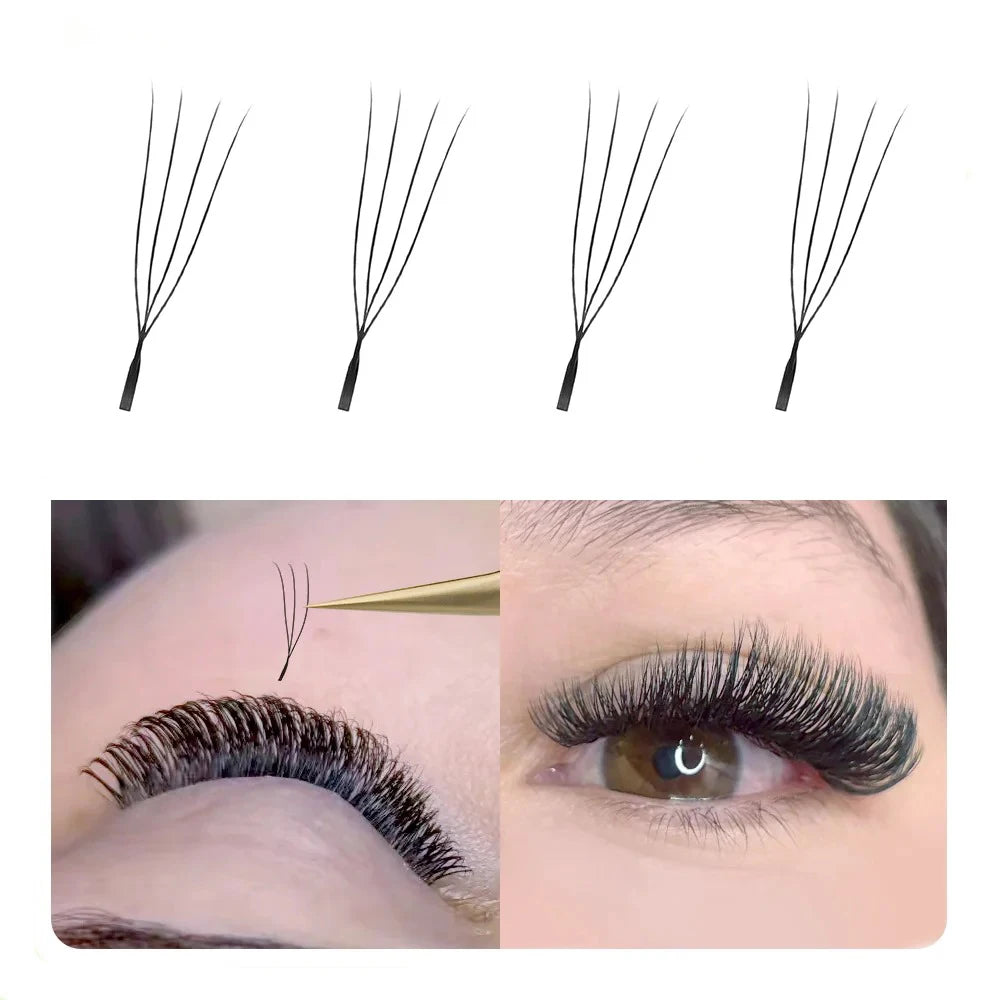 MARIA U 3D 4D 5D W Eyelashes U Shape Eyelash Extensions Soft Lashes Makeup Mesh Volume Eyelash