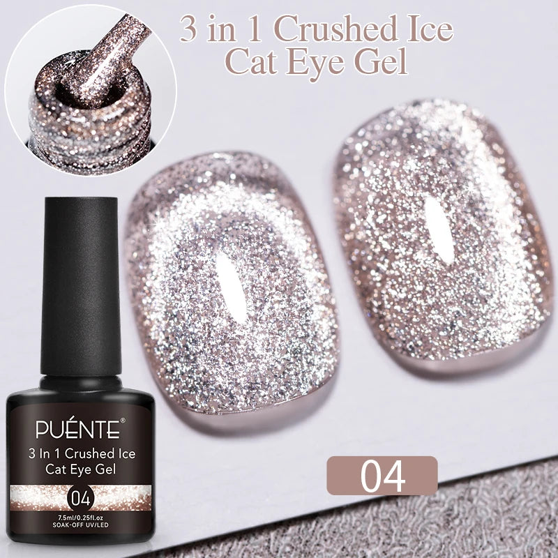 PUENTE 5ml Metallic Painting Liner Gel Polish Bright Mirror Effect Semi-Permanent UV Nail Varnish For Stunning French Nail Art