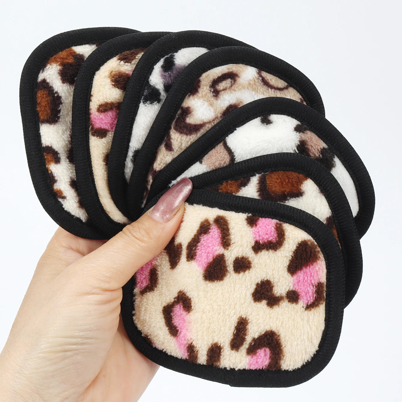 810 Makeup Remover Wipes Gradient 7Pcs, Machine Washable, Reusable Makeup Remover Tools for All Skin Types
