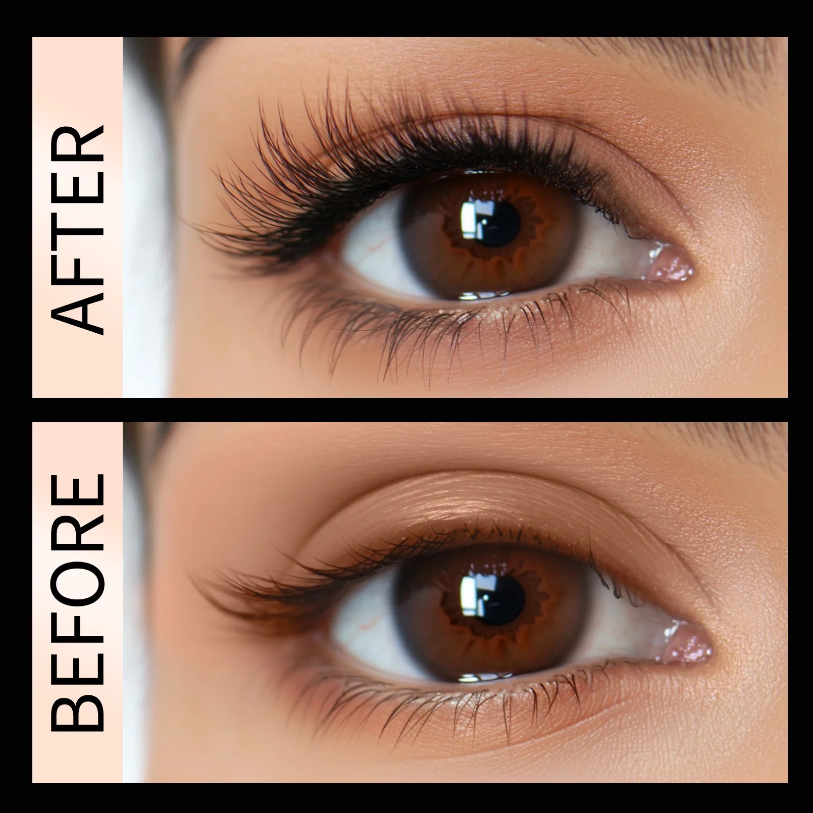 QIC High-heeled Shoes 3D Fiber Mascara - Waterproof Black