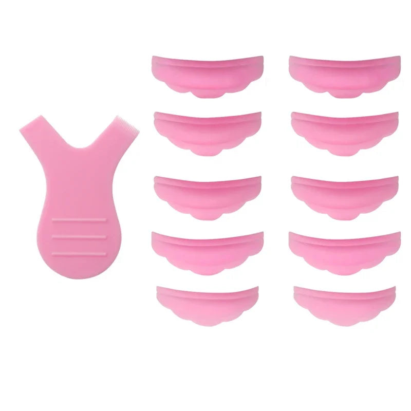 5Pairs Silicone Eyelash Perm Pad Y Eyelash Brush 3D Eyelash Curler Applicator Makeup Lifting Tools Lashes Rods Shield