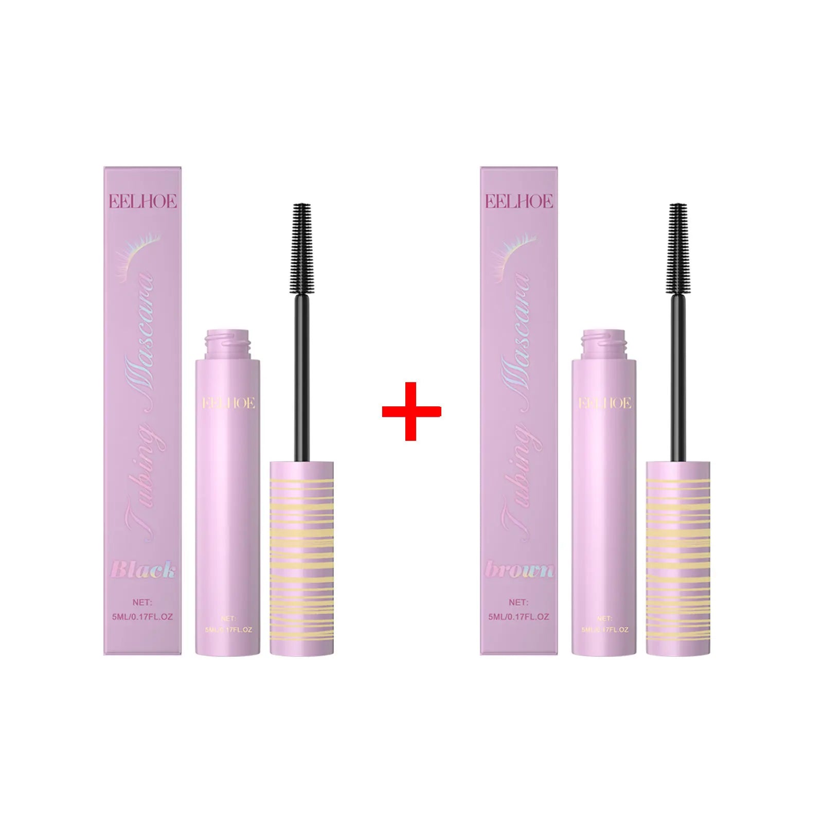 Eelhoe Curling Mascara Series Keep Thicking Lengthening Eyelashes Extension Volume Makeup Cosmetics Waterproof Black Mascara 5ml