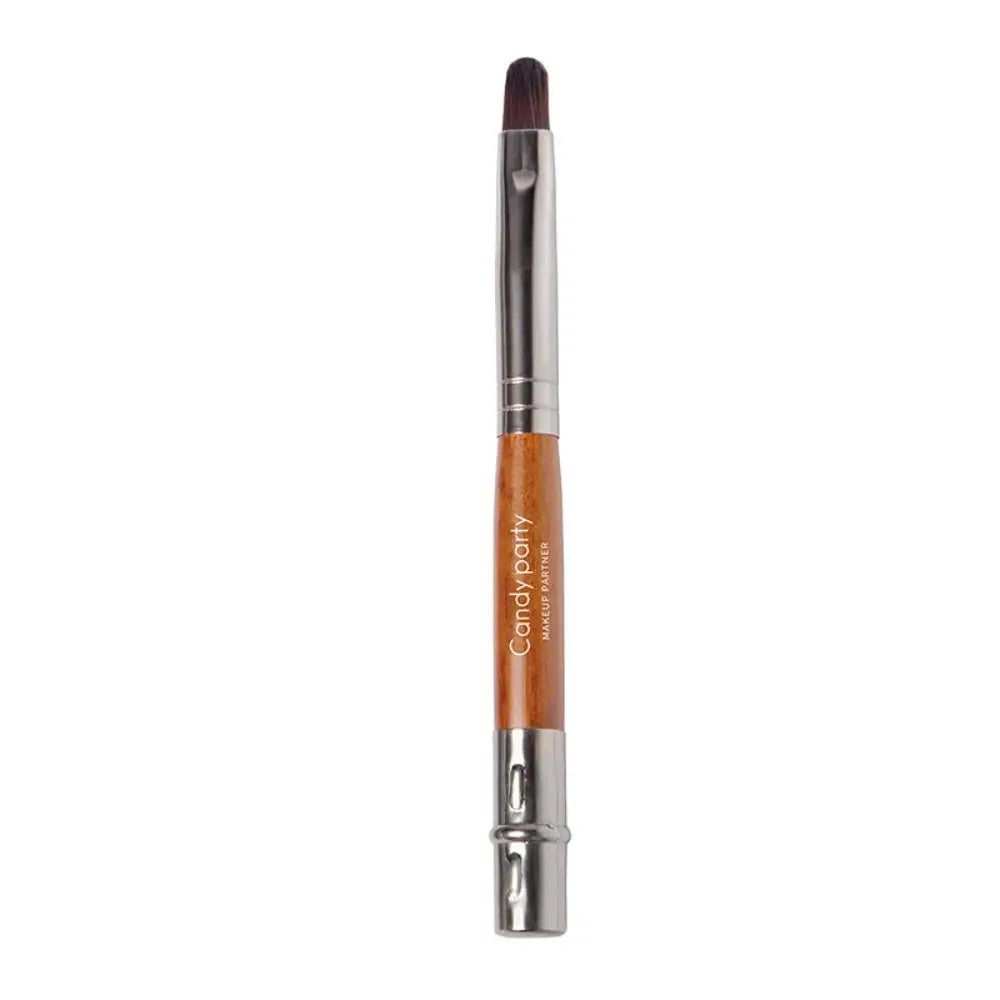 Portable Gold Silver Lips Makeup Brush Pen Metal Handle Cosmetic Lipgloss Lipstick Lip Gloss Brush With Protect Cap Maquiagem