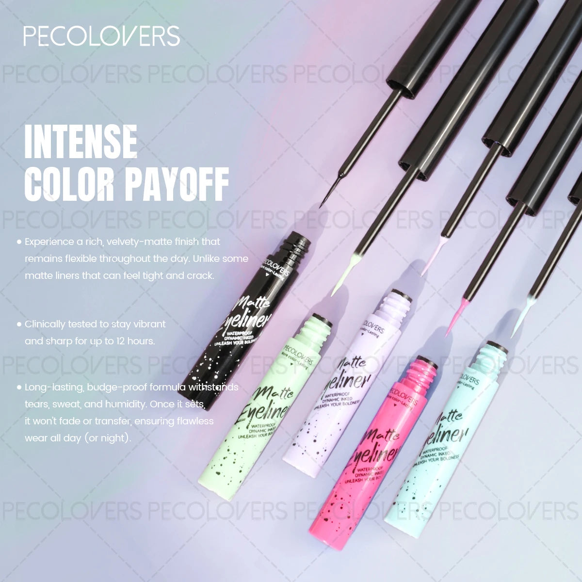 1PC Quick-Dry Black Eyeliner Pen - Waterproof, Sweat-Resistant, Break-Resistant Tip, Beginner-Friendly, Long-Lasting