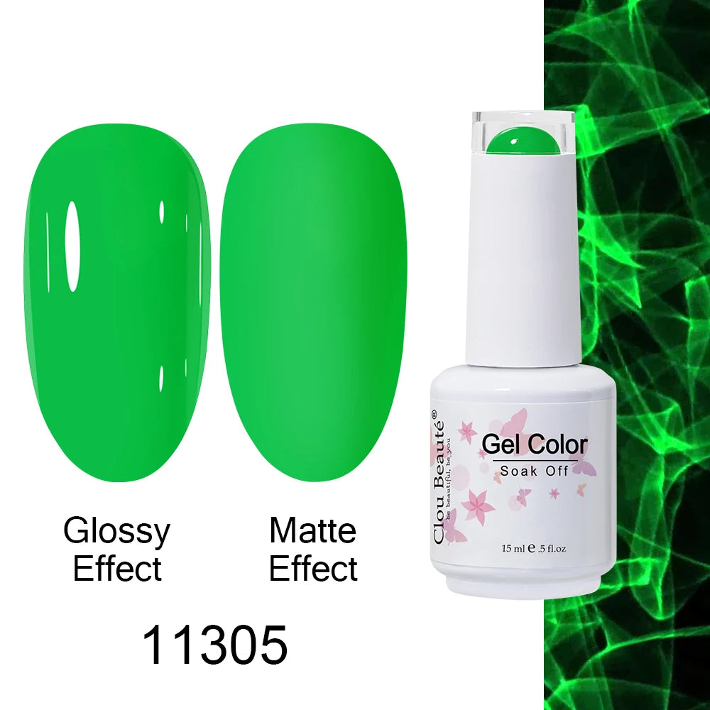 Clou Beaute Royal Blue Color Winter Trendy Semi Permanent Nail Art Manicure Varnishes Gel Nail Polish Hybrid Base Gel Top Coat