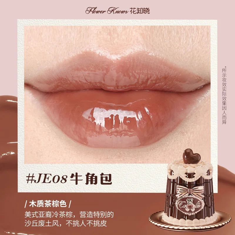 Flowerknows Strawberry Cupid Lipstick Cake Matte Velvet Lipgloss Lip Mud Makeup Korean Flower Know Lip Cream For Girls&Women