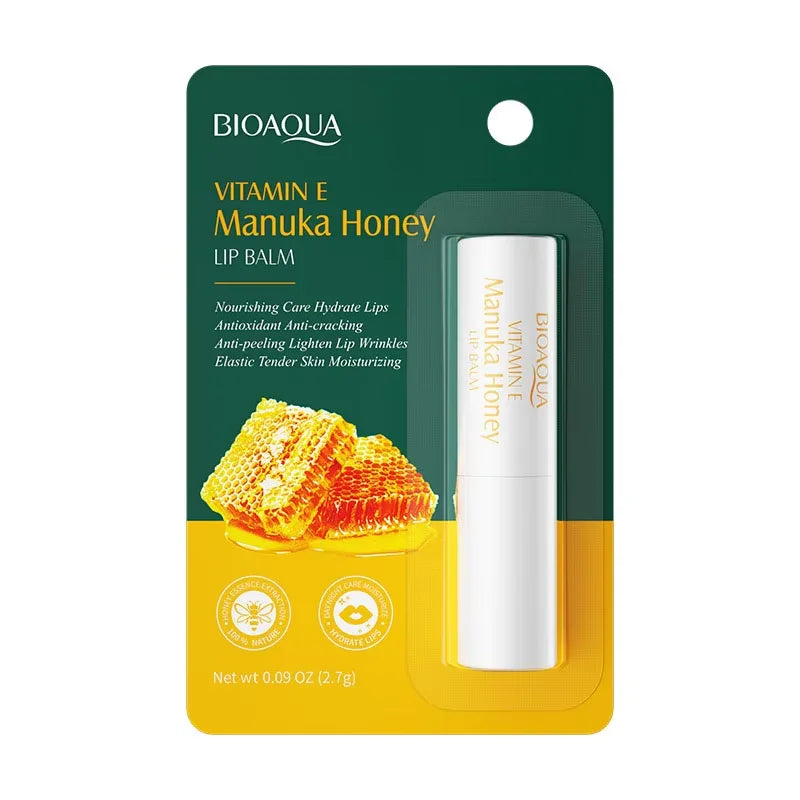 Vitamin E Honey Lip Balm Long-lasting Moisturizing Anti Cracking Nourishing Lipstick Smoothing Lip Lines Makeup Lip Care Product