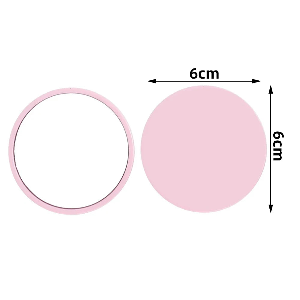 Wholesale Small Mirror Round Custom Logo Red Pink White Black Personalized Wedding Souvenir Gift Ideas Porable Pocket Mirrors