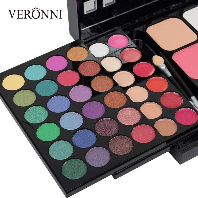 Matte and Shimmer Eyeshadow Palette - Waterproof Makeup Kit