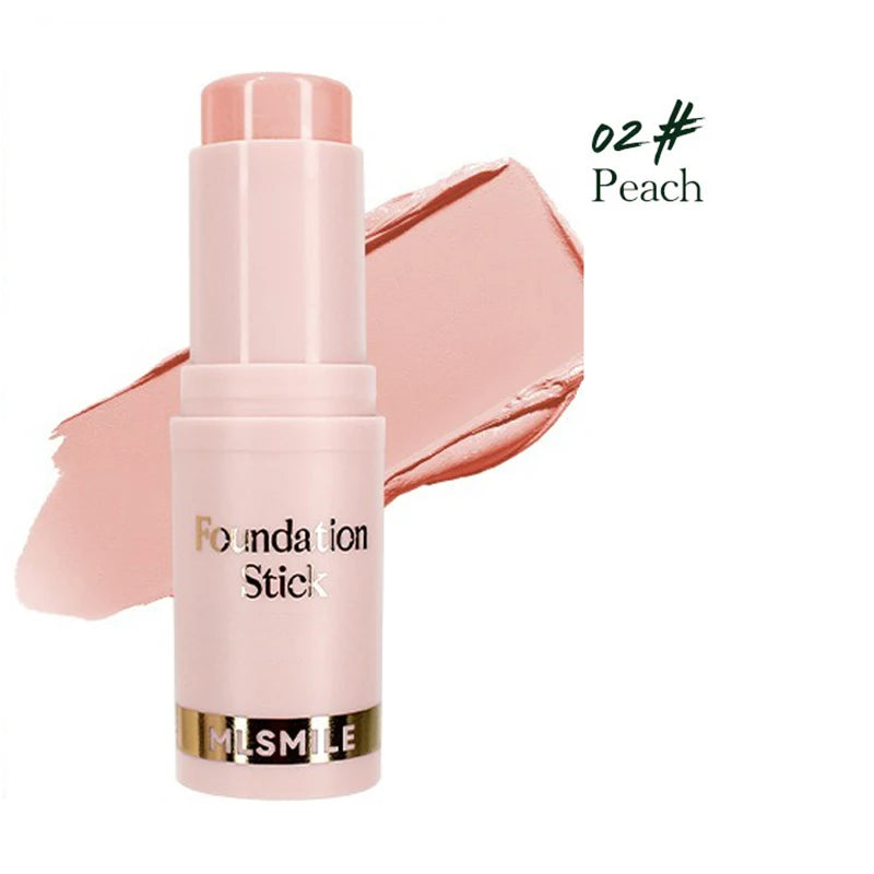 Face Makeup Stick Foundation Cream 6 Color Moisturizing Full Coverage Dark Skin Tone Natural Matte Concealer Professional Makeup