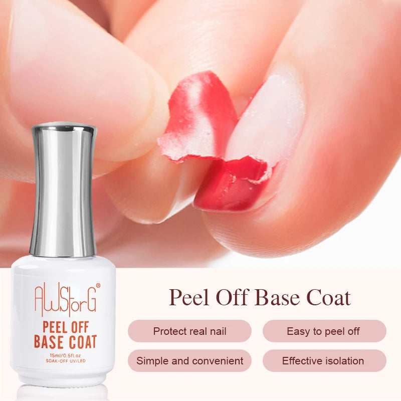 AWStorG 15ML Magic Remover  Fast Nail Gel Polish Clean UV Soak Off Semi Permanent Varnish Nail Art Removal Tools Manicur