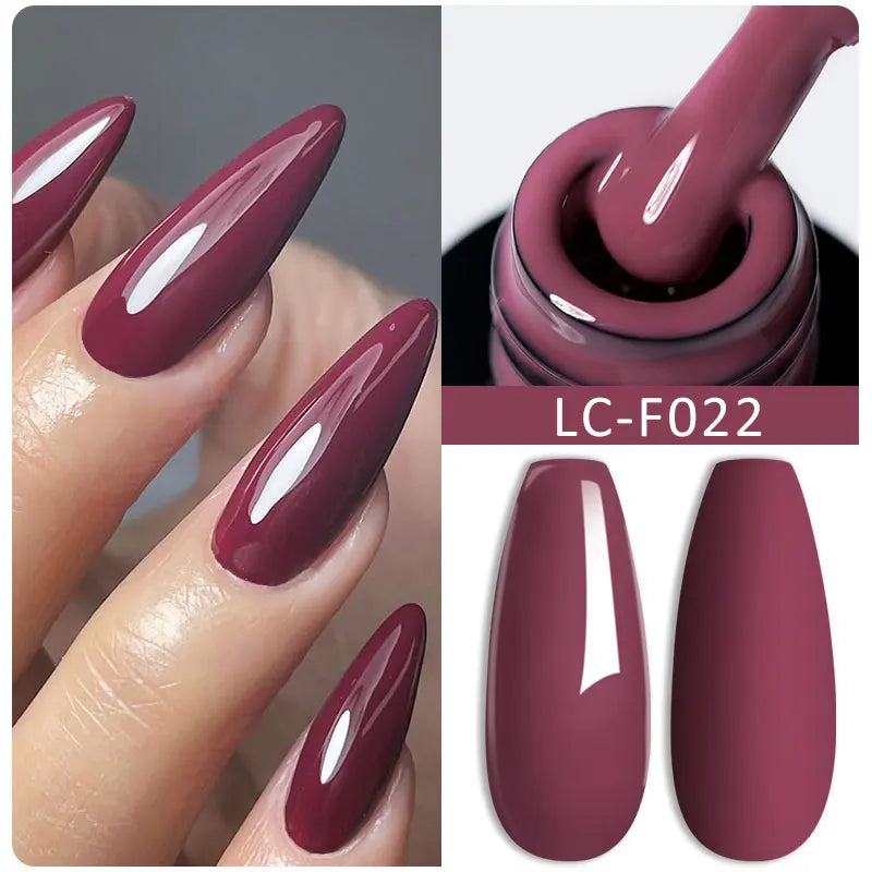 LILYCUTE 7ML Black Silver Red Reflective Glitter Gel Nail Polish Sparkling French Soak Off Long Lasting Manicure Nails Art Gel