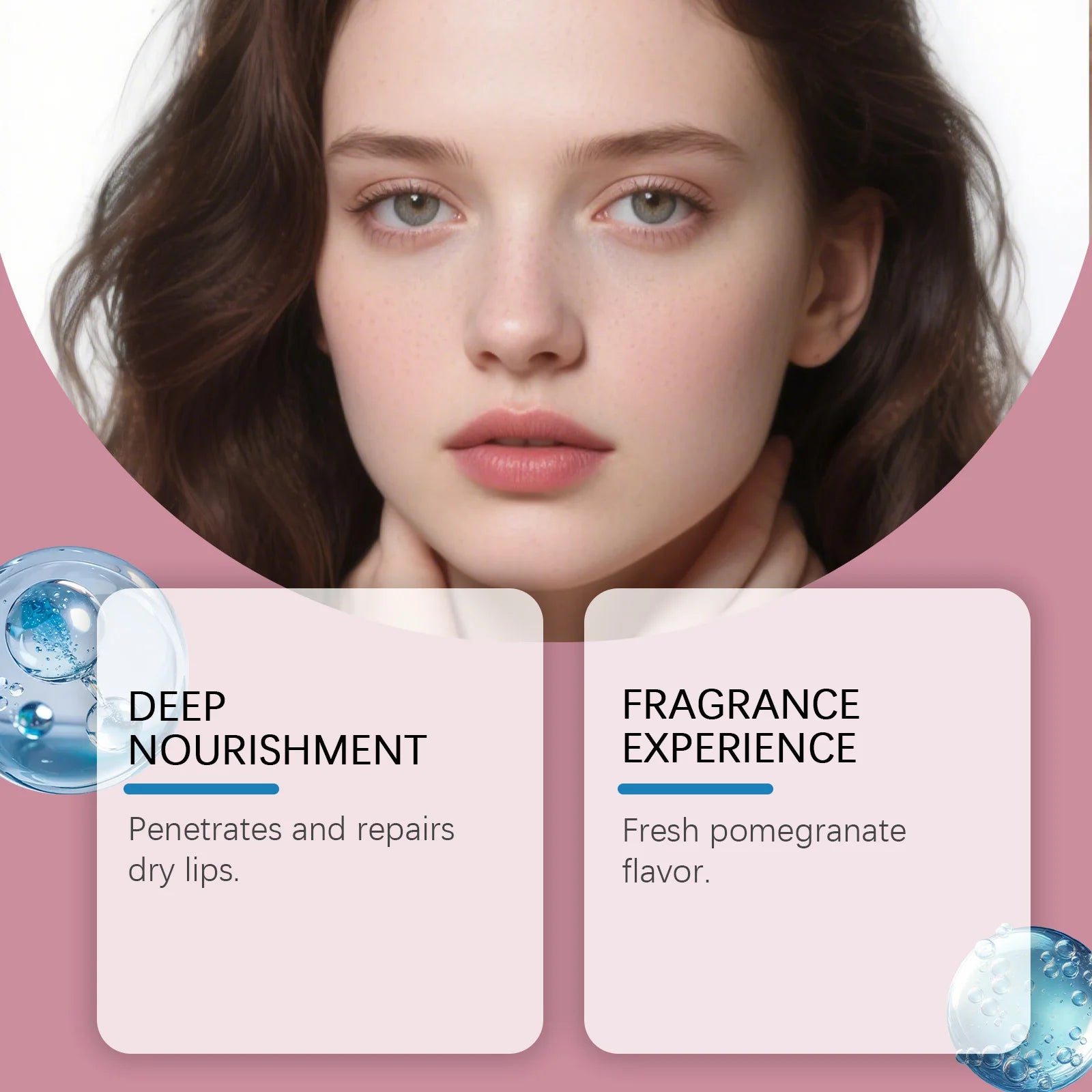 Lip Mask Overnight Moisturizing Lips Butter Balm with Hyaluronic Acid Smooth Lips Lines Anti-Cracking Exfoliating Dry Lips Care