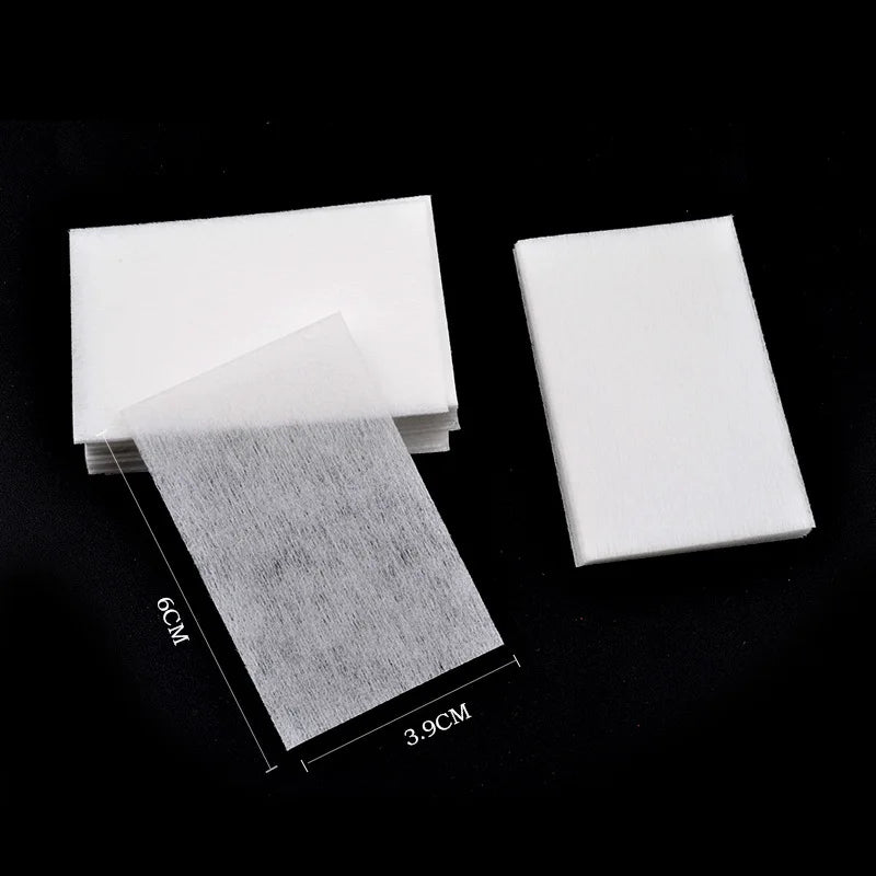 400/600Pcs/pack Solid Durable Nail Tools Manicure Gel Nail Polish Remover Pads Lint-Free Wipes 100% Cotton Napkins Wraps