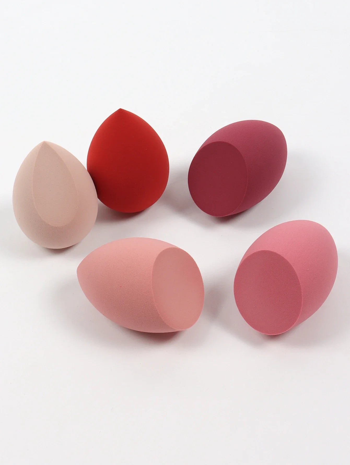 5-Pack Dual-Use Makeup Sponge Set - Velvet for Liquid/Cream/Powder | Vegan Eco-Friendly Travel Essentials